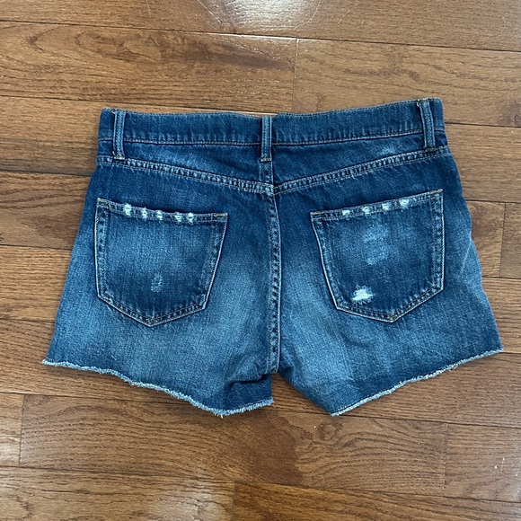 GAP Women's Dark Blue Jean Shorts - Picture 3 of 3